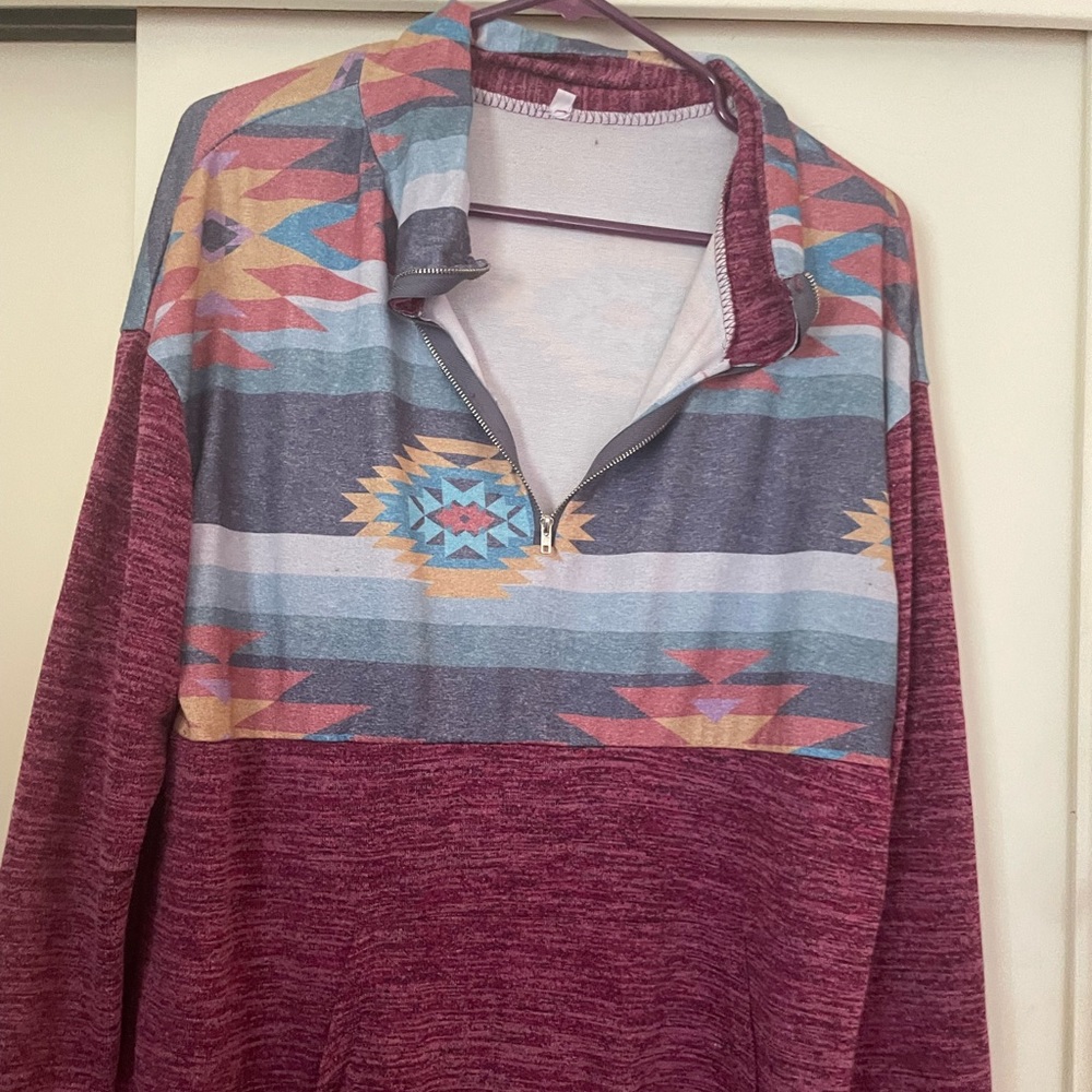 XL western pullover